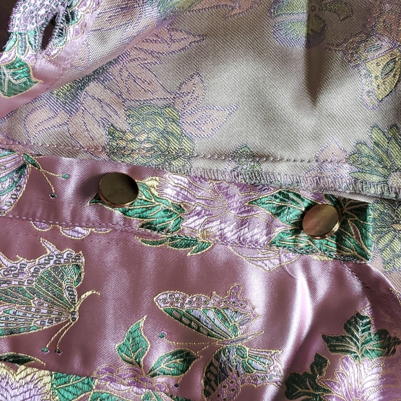 PLT Pink Jacquard Puff Sleeve Button Down Bodycon Dress - Picture 6 of 7